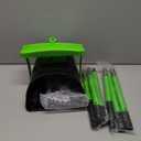 MXF Pooper Scooper Swivel Bin & Rake Kit with 20 Waste Bags, 36.6" Long Handle Adjustable Portable Non-Breakable Dog Pooper Scooper for Large Medium Small Dogs, Poop Scooper for Lawn Yard Dog Kennel (Green)