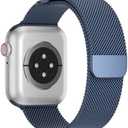 TRA Stainless Steel Metal Compatible with Apple Watch Band 38mm 42mm 40mm 44mm 41mm 45mm 46mm 49mm, Mesh Magnetic Clasp Loop Strap Wristband for iWatch Ultra Series 10/9/8/SE/7/6/5/4/3/2/1 Men Women