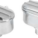 Raguso 6100FP Aluminum Antirust Polished Oval Shape Valve Cover Breather PCV Finned Valve Cover Breather Aluminum Valve for Replacement