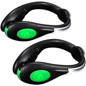 SLDHR LED Shoes Clip Lights USB Charging for Night Running Gear, Color RGB Strobe and Steady Color Flash Mode, Safety Clip Lights for Running, Jogging, Walking, Biking(One Pair), Pack of 4