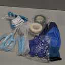 WILLBOND Floral Arrangement Kit, Valentine Rose Thorn Stripper Tool Garden Pruning Shears Scissors Rose Thorn Remover Pruner Trimmer Gloves Tapes Florist Garden Tool Gift Kit for Women(Blue)