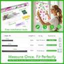 SOMWISE Frosted Glass Window Privacy Film with Tools, Heat Blocking, Anti-UV, Anti-Glare, Static Cling, Decor for Home Bathroom Door, Renter Friendly, Removable, Reusable, Pink 23.5Inchx78.5Inch