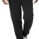 Amazon Essentials Men's Jogger Pants, Casual Relaxed Fit, Lightweight French Terry, (XX-Large, Black)