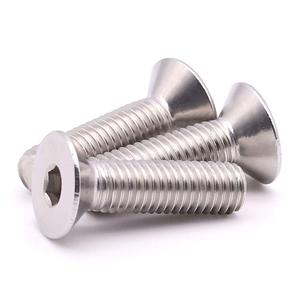 5 x M3-0.5 x 8 mm (100 Pack) Stainless Steel Flat Head Socket Head Cap Screws, Hex Drive Flat Head Screws Machine Screws, Full Thread, Bright Finish