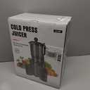 Juicer Machines with 5.8" Large Feed Chute, Cold Press Juicer for Whole Vegetables and Fruits 400W, Slow Masticating juicer Easy to Clean Juice Extractor Machine High Juice Yield (Titanium Gray)