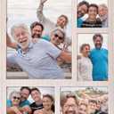 White 4X6 Picture Frame with 5 Openings Display Multiple 8X10,Two 4X6 and 4X4 Photos Wood Collage Frame for Wall Mounting or Tabletop Display-Great for Weddings