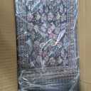 KingMang Vintage Floral Stair Treads Non Slip Carpet Stair Treads for Wooden Steps Indoor 15PCS 30"x8" Stair Runner Stair Mats Safety Staircase Step Treads for Elders Kids Dogs Light Black