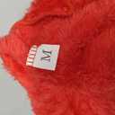 Fuzzy Dog Sweaters for Medium Dogs Dog Hoodie Soft Double-Sided Plush Fleece Pet Sweater Clothes Coats Pet Hoodie Sherpa Hooded Sweatshirt (Red-M)