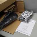 BestOffice | Ergonomic Office Chair | Mid-Back Swivel Desk Chair | Breathable Backrest & Lumbar Support | Adjustable Height | Sponge Seat | Rolling Wheels | Black | for Adults & Women