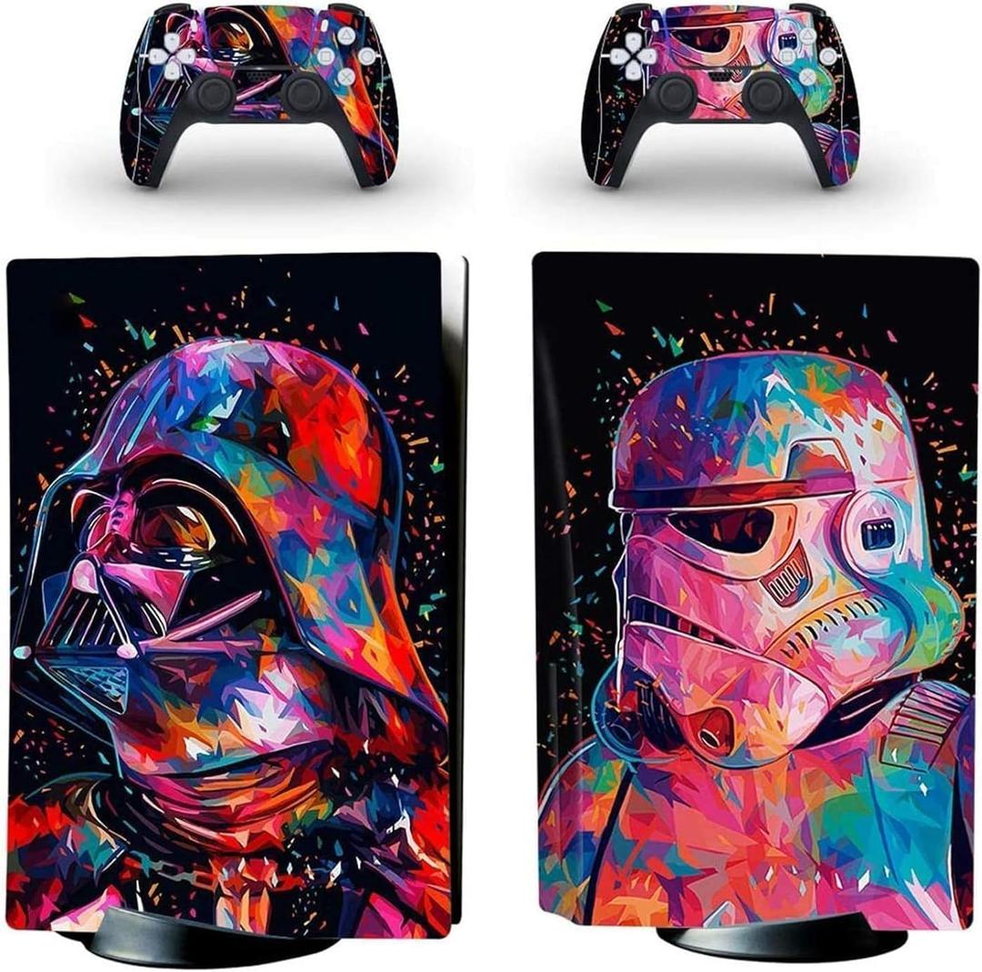 UOPTR Vinyl Sticker Decal Skin Cover for PS5 Playstation 5 Console Controllers Disk Edition