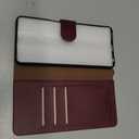 SUANPOT for Motorola（Moto G Power 2023） Wallet case 【RFID Blocking】 Credit Card Holder, Flip Folio Book PU Leather Phone case Shockproof Cover for Women Men Power2023 Wine Red