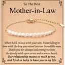 Tarsus Artificial Pearl Bracelet for Women, Mom/Mother-in-Law/Nana/Aunt/Grandma, Birthday Christmas Mothers Day Wedding Day