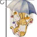 Spring Garden Flag Bunny Vertical Double Sided Seasonal Farmhouse Yard Outdoor Decor