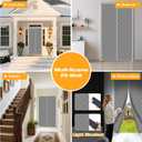 2 x Thermal Door Curtain, Magnetic Insulated Draft Stopper, Windproof Doorway Curtain Cover 32x80 Fits Door Size 30x78, Temporary Insulation Cover for Summer Winter Doorways Gray