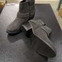CURFEW Black Ankle Boots Heel Vegan Leather Zipper Winter Casual 6M