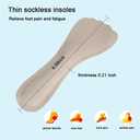 4 Count Pigskin High Heel Inserts Women, Cushion Insoles for Dress Shoes Anti-Slip, Adhesive Arch Support Shoe Inserts Shock Absorb, Insoles for Flats Open Toe Shoes No Show, S 5-8