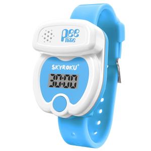 SKYROKU Potty Training Watch for Toddlers  Cute Toilet Shape, Music & Light Reminders, 3 Songs, Countdown Timer, Replaceable Battery, Silicone Strap  Easy Setup & Safe for Kids (Blue)