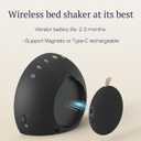 ANJANK Super Loud Alarm Clock with Wireless Bed Shaker, Vibrating Dual Alarm with Light Wake Up for Heavy Sleepers & Hearing Impaired, 9-Color Night Light, 8 Sounds, 0-100% Dimmer, USB Charger