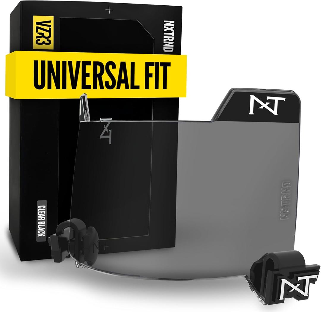 Nxtrnd VZR3 Football Visor, Curved Lens Technology, Fits Adult & Youth Football Helmets