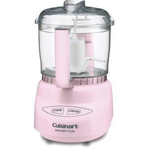 Cuisinart Mini-Prep Plus Food Processor, 24-Ounce Mini Food Processor to Chop Herbs, Vegetables, and Hard Cheese, 24-Ounce Work Bowl, Reversible Stainless Steel Blade, DLC-2APK, Pink