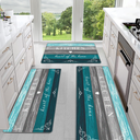 Sofort Farmhouse Kitchen Rugs Set of 3, Non Slip Washable Kitchen Mats for Floor Kitchen Runner Rug, Rugs for Kitchen Floor, Hallways, Entryway, Laundry