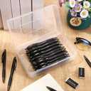 200 Pcs Operation Christmas Items Bulk Mechanical Pencils Bulk 0.7mm Medium Point Mechanical Pencil with Grip Smooth Writing Automatic Drafting Pencils Christmas Child Items(Black)