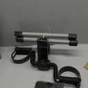 Folding Pedal Exerciser, Mini Under Desk Bike - Portable Foot Hand Cycle Peddler Machine Bicycle Exerciser for Arm Leg While Sitting (Silver)