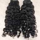 Noire De Luxe Real Raw burmese curly Human Hair 1 Bundle 5+ Years Long Lasting Unprocessed One Donor Human Hair Bundles Weave can bleached to #613 Color (24 in)