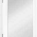 15-1/4 in. W x 19-3/8 in. H Rectangular Framed Recessed or Surface-Mount Bathroom Medicine Cabinet with Mirror, White 1010399802