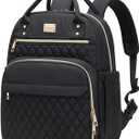 Artelaris Stylish Insulated Lunch Backpack for Women , Waterproof Travel Cooler Bag for Teacher Nurse Work School Picnic Book (Black)