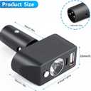 Electric Wheelchair Led Light Power Wheelchair Accessories,3 Pin XLR Head High Brightness Adjustable Angle, Night Lighting Controller for Most Models of Motorized Wheelchair