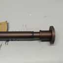 Industrial Shower Curtain Rod - Never Rust Non-Slip 43-72 Inch Stainless Steel, Bronze, Painted-gold Finial