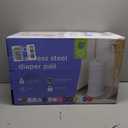 Ubbi Steel Diaper Pail, Odor Locking, No Special Bag Required, Award-Winning, Registry Must-Have, White