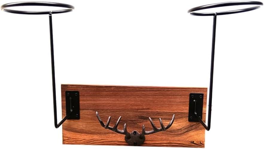 Cowboy Hat Rack Wall Mounted Cowboy Hat Rack, Upgraded Western Style Cowboy Hat Rack Wall Rack, Used For Hanging Hats, Jackets, And Keys, Used For Displaying And Storing Iron Hat Hooks (Farmhouse)