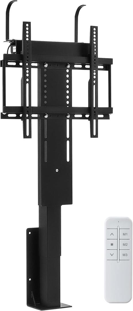 CO-Z Motorized TV Lift for 32" to 57" TVs up to 165 lb, 400x400 VESA, Height Adjustable Mechanism Stand & Wall Mount with Remote Control and Memory Setting, Automatic TV Lift for Home
