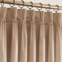 Pinch Pleated Taupe Velvet Curtains for Living Room Modern Elegant Plush Velvet Luxury Fabric Room Darkening Window Drapes Bedroom Curtain 40x96
