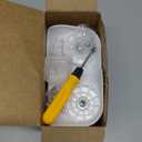 Silkfly 4 Pcs Luggage Wheels Replacement Travel Suitcase Caster Repair Kits with Screw Replacement Left and Right Wheels Mute Bearing Swivel for Luggage (White,Large)