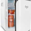 Cooluli 10L Mini Fridge for Bedroom - Car, Office Desk & College Dorm Room - 12V Portable Cooler & Warmer for Food, Drinks, Skincare, Beauty, Makeup & Cosmetics - AC/DC Small Refrigerator (White)