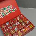 Christmas Advent Calendar 2025, Flower Building Blocks, 24 Days Countdown Calendar Toys, Building Brick Toys Party Favors, Xmas Gifts (Floral)