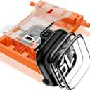 YMHML 2 Pack Tempered Glass Screen Protector for Apple Watch Series 11 Series 10 46mm, [Zero Bubble] 3D Full Coverage Strong Adhesion Waterproof Film with [Automatic Align Tech] iWatch Accessories