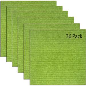 Peel and Stick Carpet Tile 12”x 12”Self Adhesive Floor Tiles 36Pcs DIY Anti-Slip Reusable Waterproof Squares Carpet for Living Room Bedroom