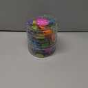 5 x Medium Sized Binder Clips with Clear Plastic Storage Container - 12 Pieces - Large