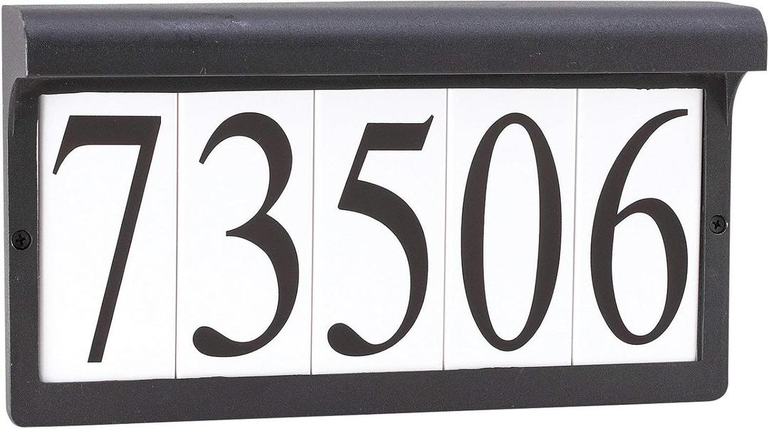 Sea Gull Lighting 9600-12 Address Light Outside Fixture, Black