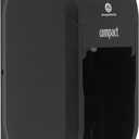 Georgia-Pacific Compact 2-Roll Vertical Coreless High-Capacity Toilet Paper Dispenser by GP PRO (Georgia-Pacific), Black, 56790A, 1 Dispenser