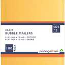 PackageZoom #2 8.5 x 12 Padded Envelopes Kraft Bubble Mailer Shipping Envelopes 100 Pack