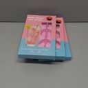 Fruit Shape Ice Straw, Pink , Pack of 3