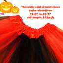 2 x SUFEINI Women Adult Tutu Skirt 3-Layer Tulle Teens Princess Ballet Red and Black Halloween Tutu Skirt