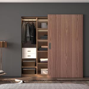 36 Concealed Barn Door Hardware Kit with Soft Close Mechanism,Invisible Wall Mount Aluminum Track, Hidden Barn Door Hardware Kit for Door Opening Width 28" to 32"(Door not Included)