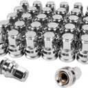 Pack of 32, 14x1.5mm 13/16" Hex Closed End Flat Washer Type Lug Nuts Replacement for 2003-2023 F250 F350 Super Duty