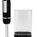 OVENTE Cordless Immersion Hand Blender, Rechargeable Handheld Portable Stick Mixer with 8 Mixing Speed Option, One-Touch Control and Stainless Steel Blades for Smoothies, Shakes or Soups, Black HR781B (Black - 200 Watts)